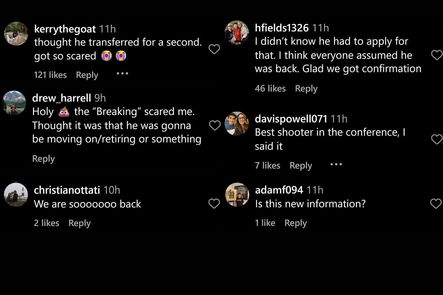Fans commented on Instagram (@bamaseccountry/IG)